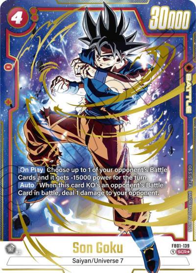 Son Goku Alternate Art FB01-139 Awakened Pulse Fusion World card