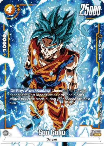 Son Goku Alternate Art FB02-119 Blazing Aura Fusion World card