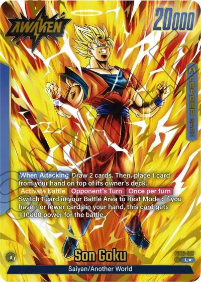 Son Goku Alternate Art FB03-027 Raging Roar Fusion World card