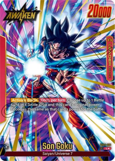 Son Goku Alternate Art FB04-001 Ultra Limit Fusion World card