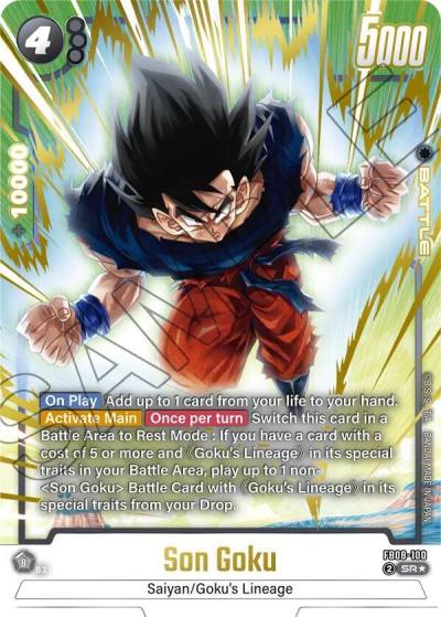 Son Goku Alternate Art FB08-100 Saiyan's Pride Fusion World card