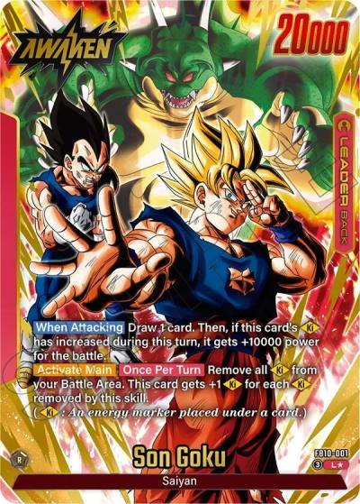 Son Goku Alternate Art FB10-001 Cross Force Fusion World card