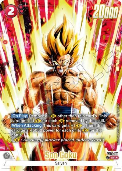 Son Goku Alternate Art FB10-011 Cross Force Fusion World card
