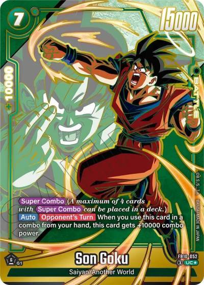 Son Goku Alternate Art FB10-052 Cross Force Fusion World card