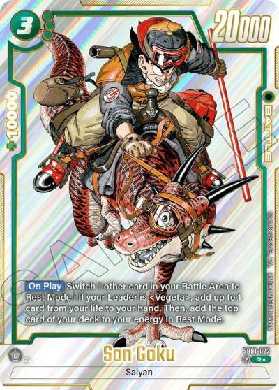 Son Goku Alternate Art SB01-023 Manga Booster 01 Fusion World card