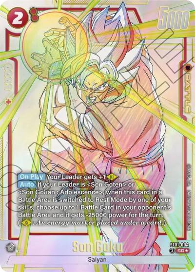 Son Goku Alternate Art ST01-004 Story Booster 01 Fusion World card