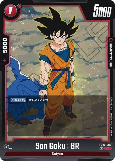 Son Goku BR FB09-008 Dual Evolution Fusion World card