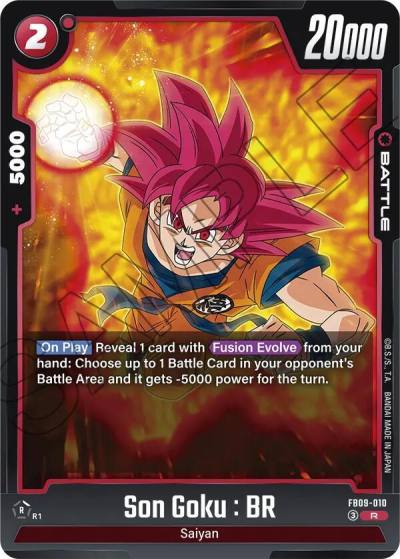 Son Goku BR FB09-010 Dual Evolution Fusion World card