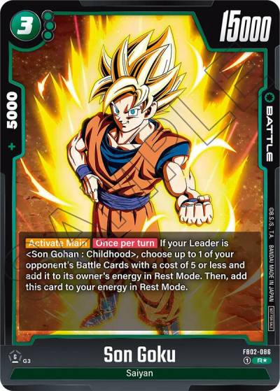 Son Goku Championship Pack 01 FB02-086 Tournament and Championship Promos Fusion World card