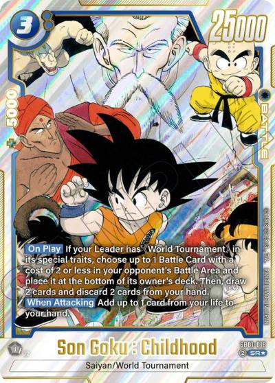 Son Goku Childhood Alternate Art SB01-018 Manga Booster 01 Fusion World card