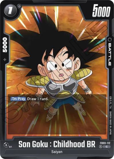 Son Goku Childhood BR FB03-112 Raging Roar Fusion World card