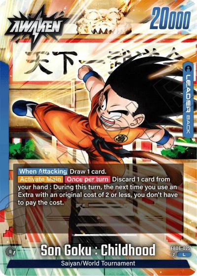 Son Goku Childhood FB06-025 Rivals Clash Fusion World card