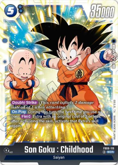 Son Goku Childhood FB06-119 Rivals Clash Fusion World card