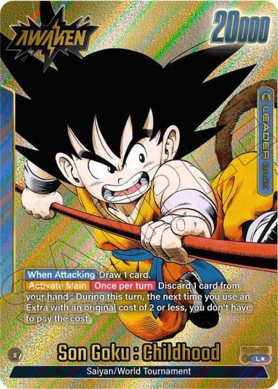 Son Goku Childhood Gold FB06-025 Manga Booster 01 Fusion World card