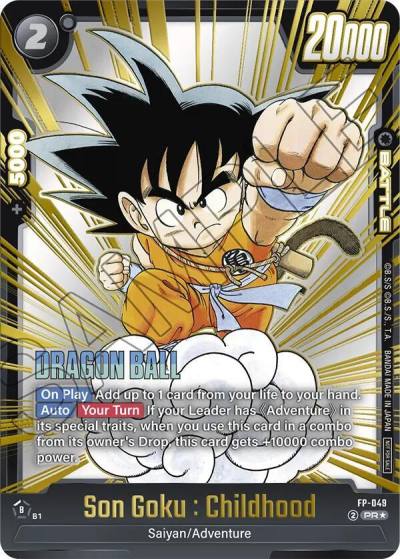 Son Goku Childhood Gold FP-049 Fusion World Promotion Cards and Packs Fusion World card