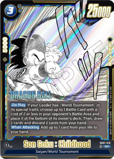 Son Goku Childhood SB01-018 Manga Booster 01 Fusion World card