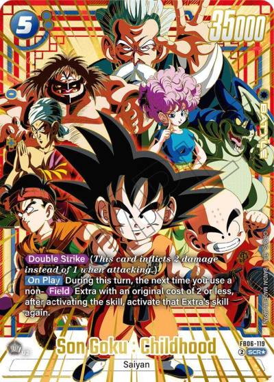Son Goku Childhood Super Alternate Art FB06-119 Rivals Clash Fusion World card