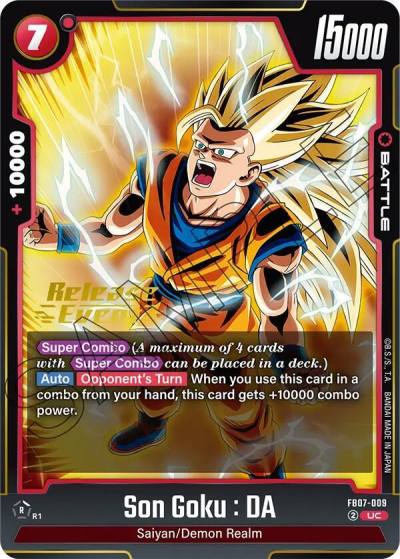 Son Goku DA FB07-009 Wish For Shenron Release Event Cards Fusion World card