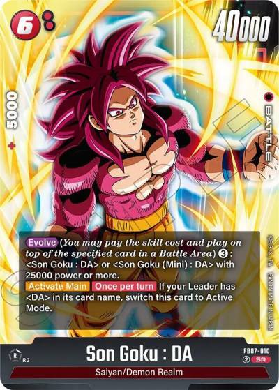 Son Goku DA FB07-010 Wish For Shenron Fusion World card