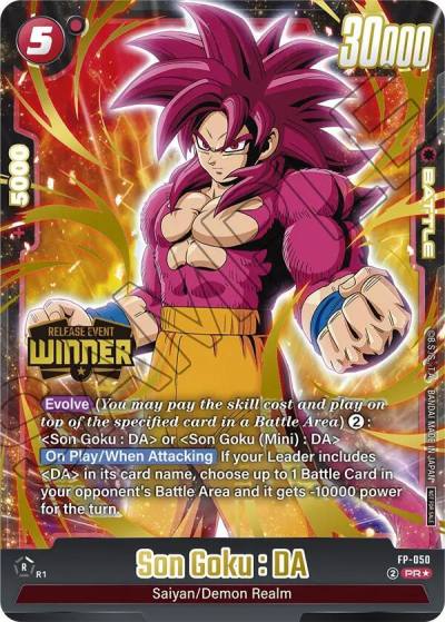 Son Goku DA Release Event Winner FP-050 Fusion World Promotion Cards and Packs Fusion World card