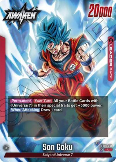 Son Goku FB01-001 Awakened Pulse Fusion World card