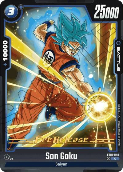 Son Goku FB01-048 Awakened Pulse Pre-Release Cards Fusion World card