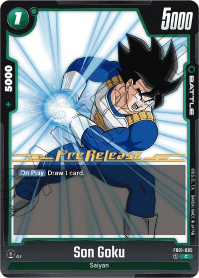Son Goku FB01-085 Awakened Pulse Pre-Release Cards Fusion World card