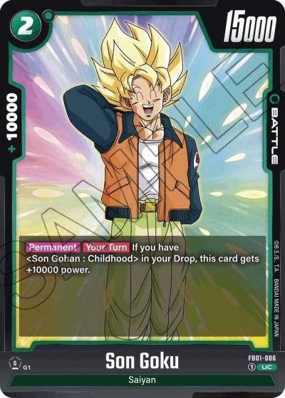 Son Goku FB01-086 Awakened Pulse Fusion World card