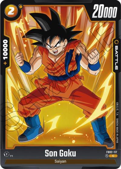Son Goku FB02-117 Blazing Aura Fusion World card