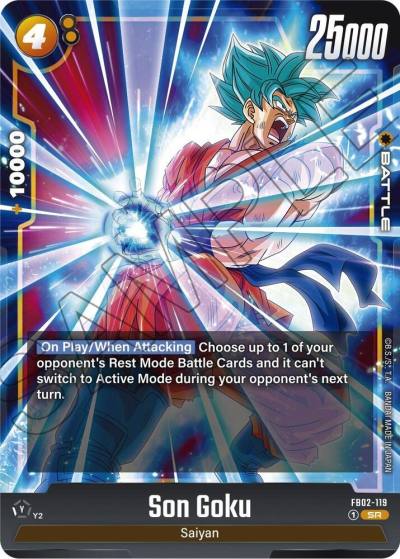 Son Goku FB02-119 Blazing Aura Fusion World card