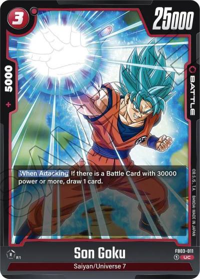 Son Goku FB03-011 Raging Roar Fusion World card