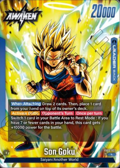 Son Goku FB03-027 Raging Roar Fusion World card