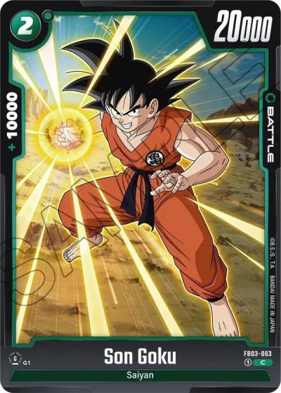 Son Goku FB03-063 Raging Roar Fusion World card