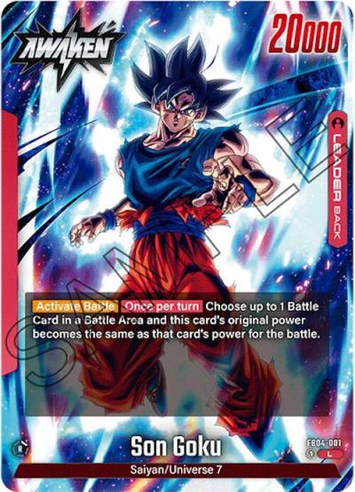 Son Goku FB04-001 Ultra Limit Fusion World card