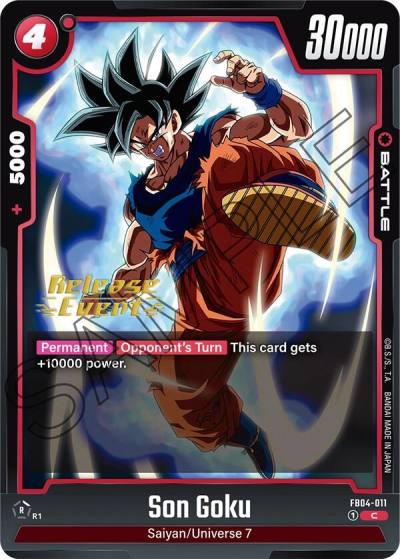 Son Goku FB04-011 Ultra Limit Release Event Cards Fusion World card