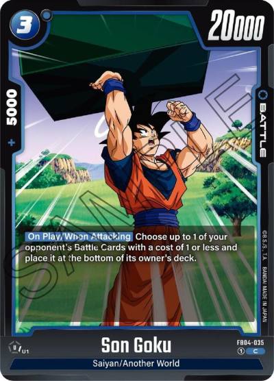 Son Goku FB04-035 Ultra Limit Fusion World card