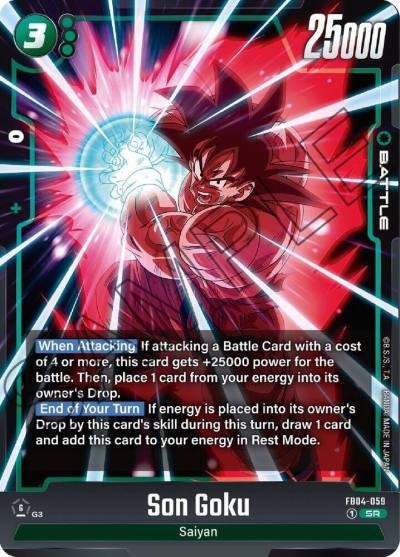 Son Goku FB04-059 Ultra Limit Fusion World card