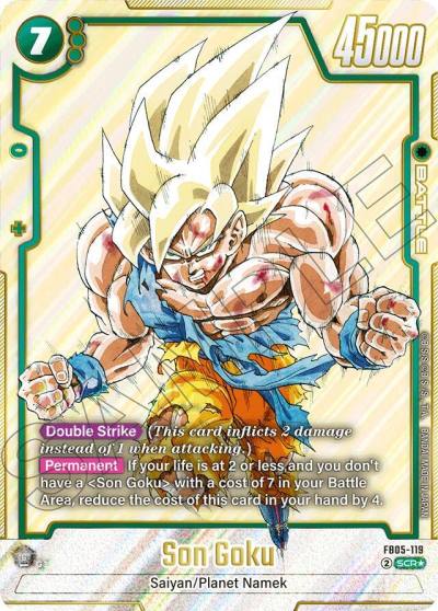 Son Goku FB05-119 Manga Booster 01 Fusion World card