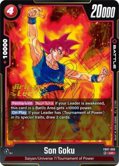 Son Goku FB07-008 Wish For Shenron Release Event Cards Fusion World card