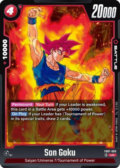 Son Goku FB07-008 Wish For Shenron Fusion World card