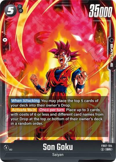 Son Goku FB07-104 Wish For Shenron Fusion World card