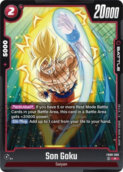 Son Goku FB08-006 Saiyan's Pride Fusion World card