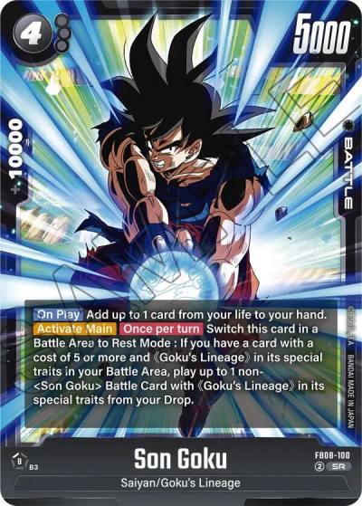 Son Goku FB08-100 Saiyan's Pride Fusion World card