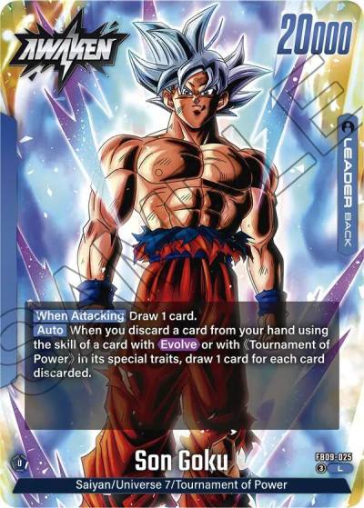 Son Goku FB09-025 Dual Evolution Fusion World card