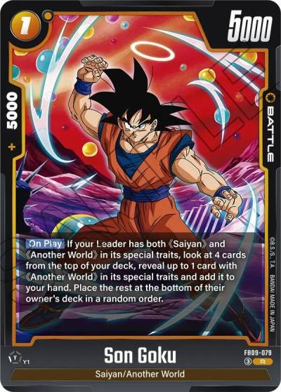 Son Goku FB09-079 Dual Evolution Fusion World card