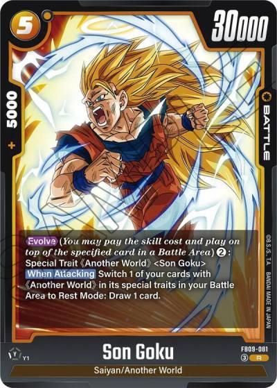Son Goku FB09-081 Dual Evolution Fusion World card