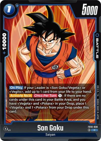 Son Goku FB10-030 Cross Force Fusion World card