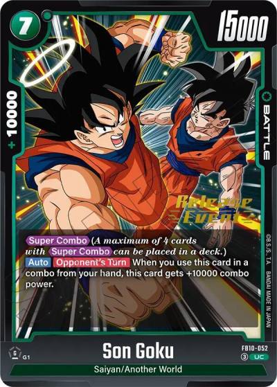 Son Goku FB10-052 Cross Force Release Event Cards Fusion World card