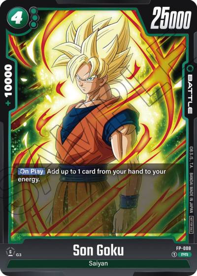 Son Goku FP-008 Fusion World Promotion Cards and Packs Fusion World card