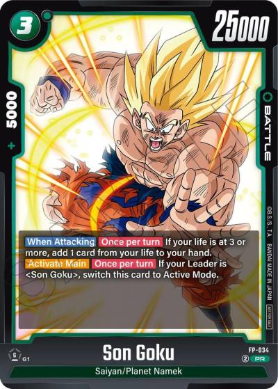 Son Goku FP-034 Fusion World Promotion Cards and Packs Fusion World card